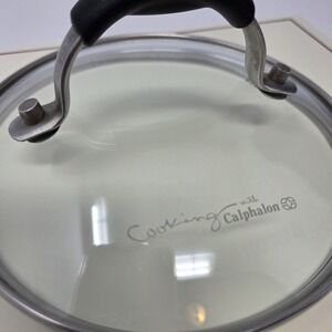 Cooking With Calphalon Clear Glass Lid 5 5/8" Inner Diameter Part # 0812513